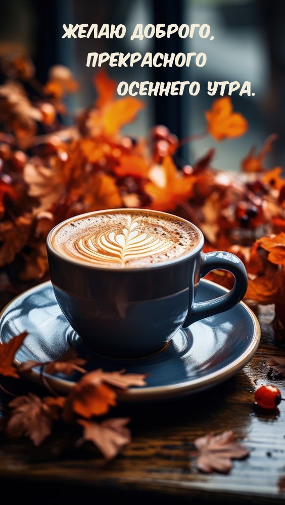 Желаю доброго, прекрасного осеннего утра.