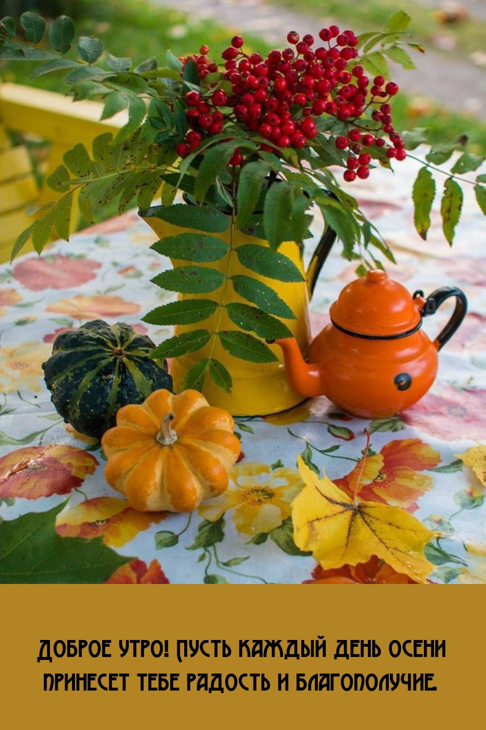 Доброе утро! Пусть каждый день осени принесет тебе радость