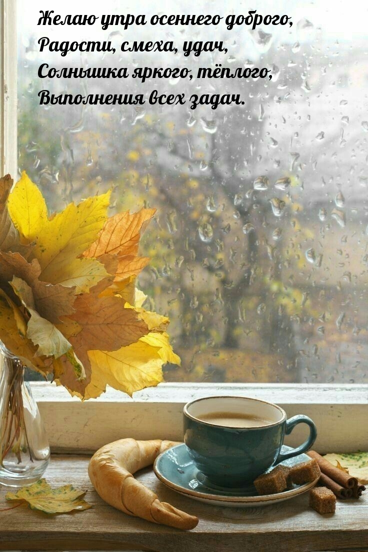 Желаю утра осеннего доброго, радости, смеха, удач