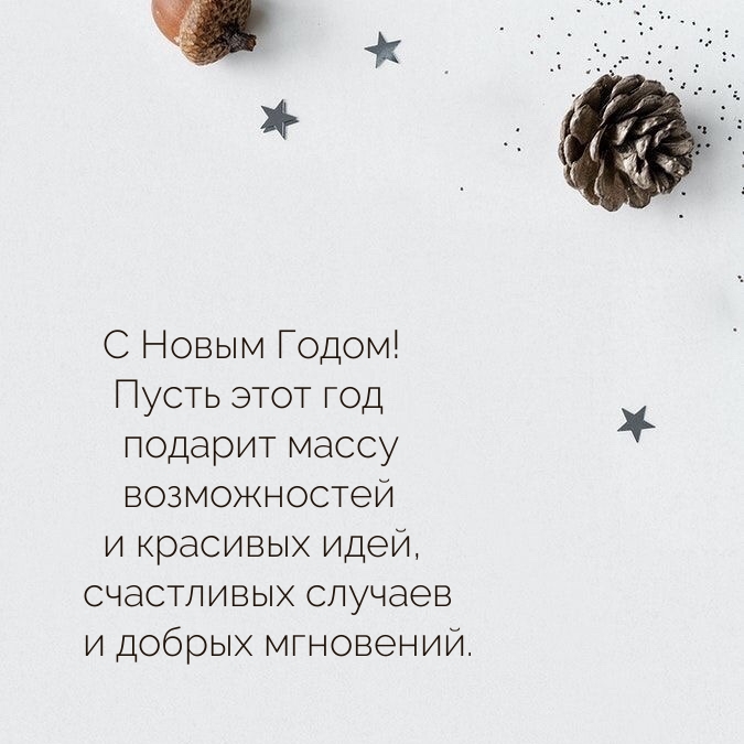 С Новым Годом! Пусть этот год подарит массу возможностей 