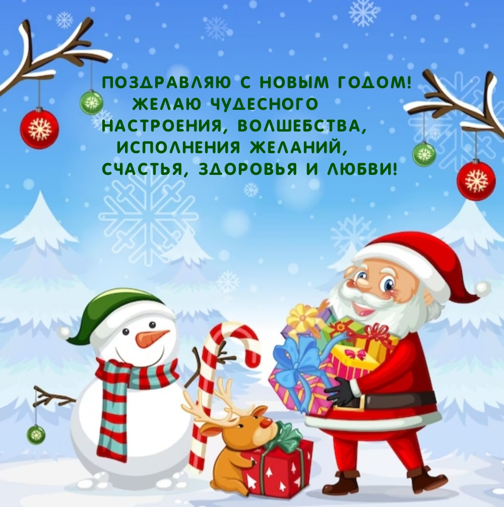 С Новым годом! Желаю чудесного настроения