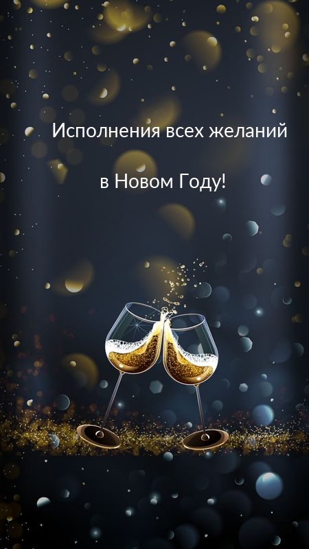 Исполнения всех желаний в Новом Году!