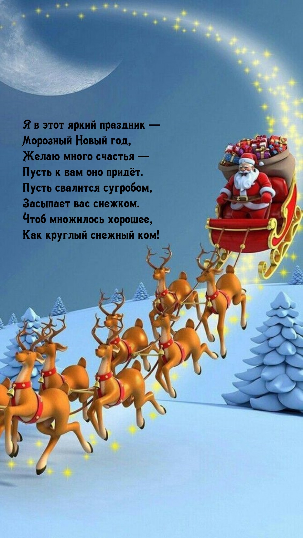 Я в этот яркий праздник — морозный Новый год