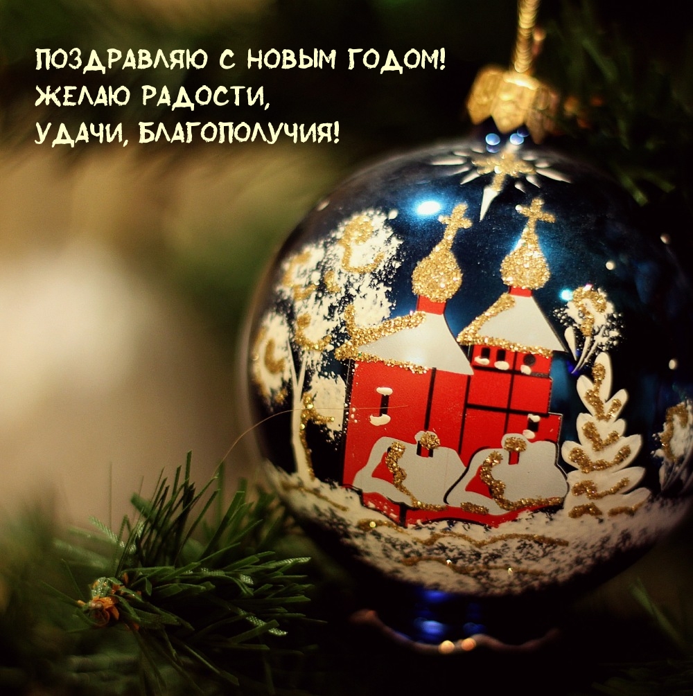 С Новым годом! Желаю радости, удачи, благополучия!