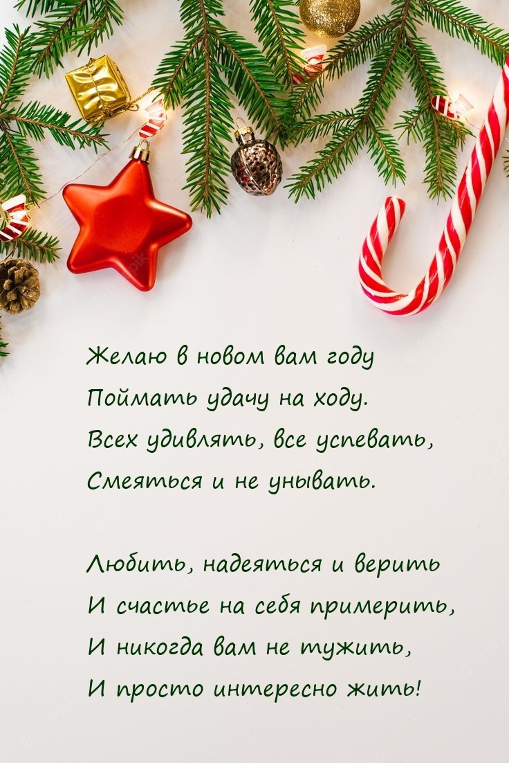 Желаю в новом вам году поймать удачу на ходу.