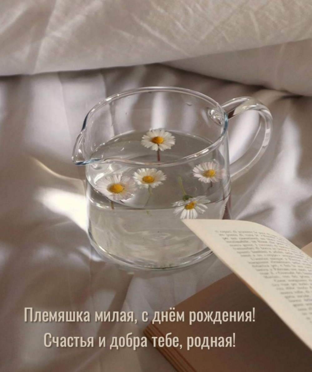 Племяшка милая, с днём рождения! Счастья и добра тебе, родная!