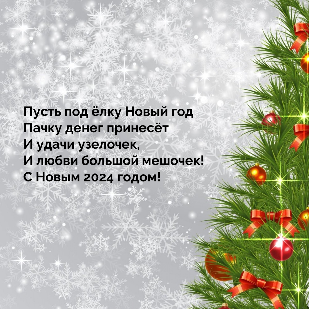 С Новым 2024 годом! И любви большой мешочек!