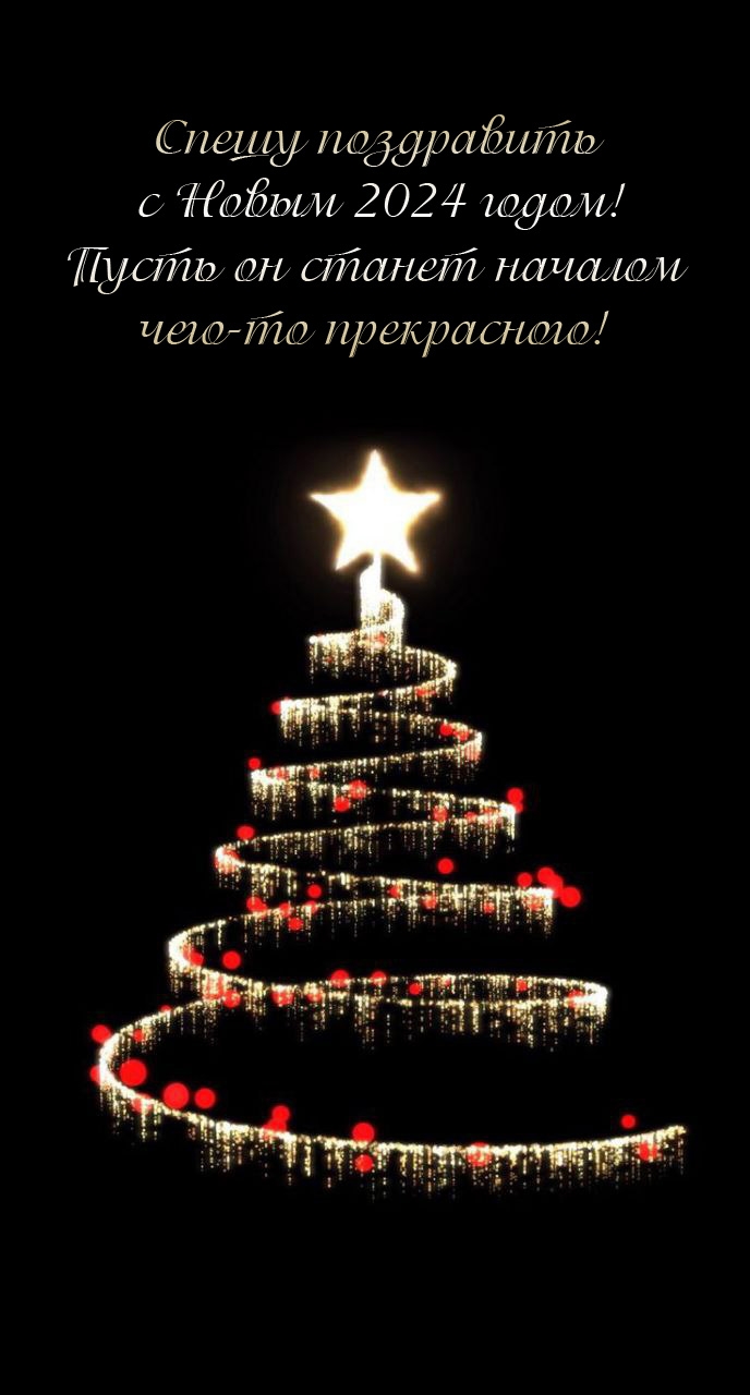 Спешу поздравить с Новым 2024 годом! 
