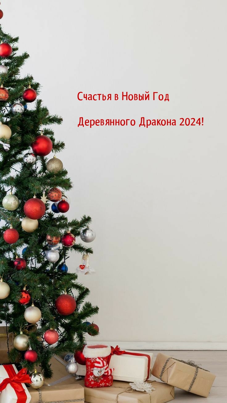 Счастья в Новый Год Деревянного Дракона 2024!
