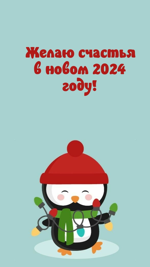 Желаю счастья в новом 2024 году!
