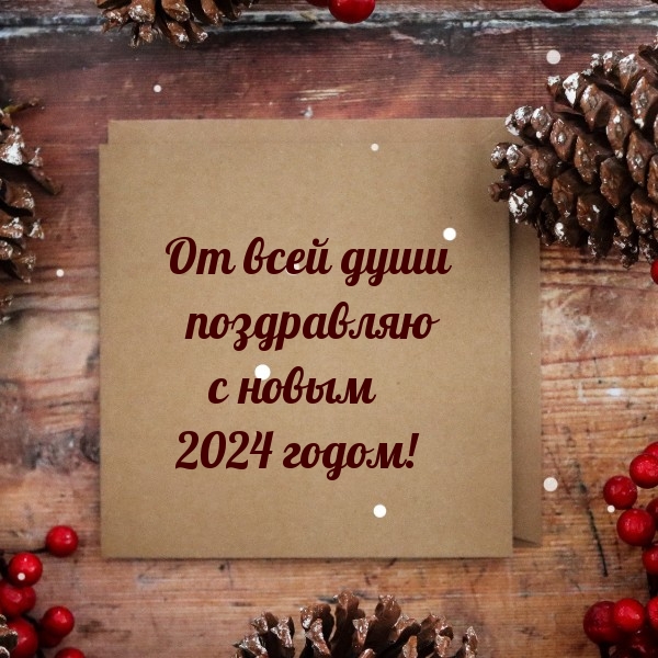 От всей души поздравляю с новым 2024 годом!
