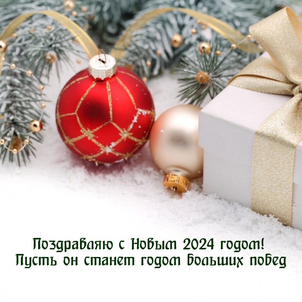 С Новым 2024 годом! Пусть он станет годом больших побед