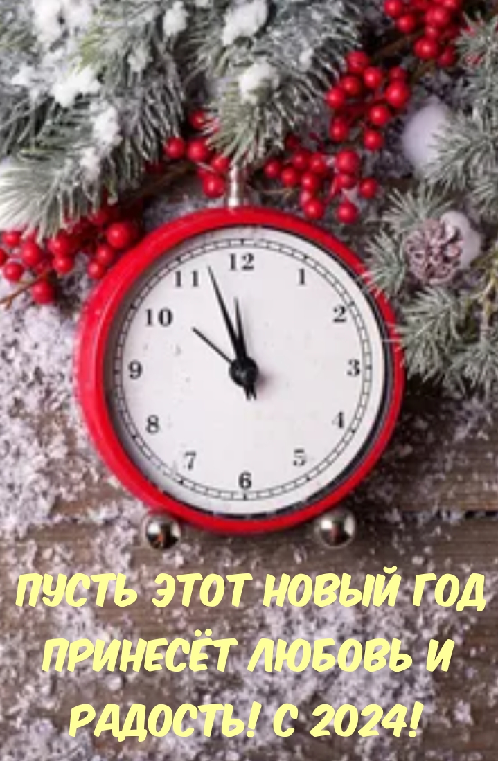 Пусть этот Новый Год Принесёт Любовь и Радость! С 2024!