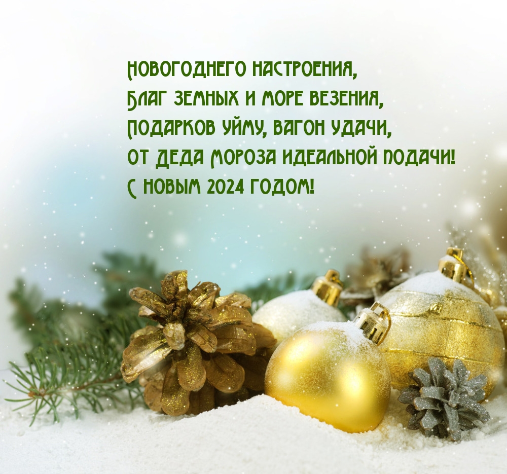 С новым 2024 годом! Новогоднего настроения