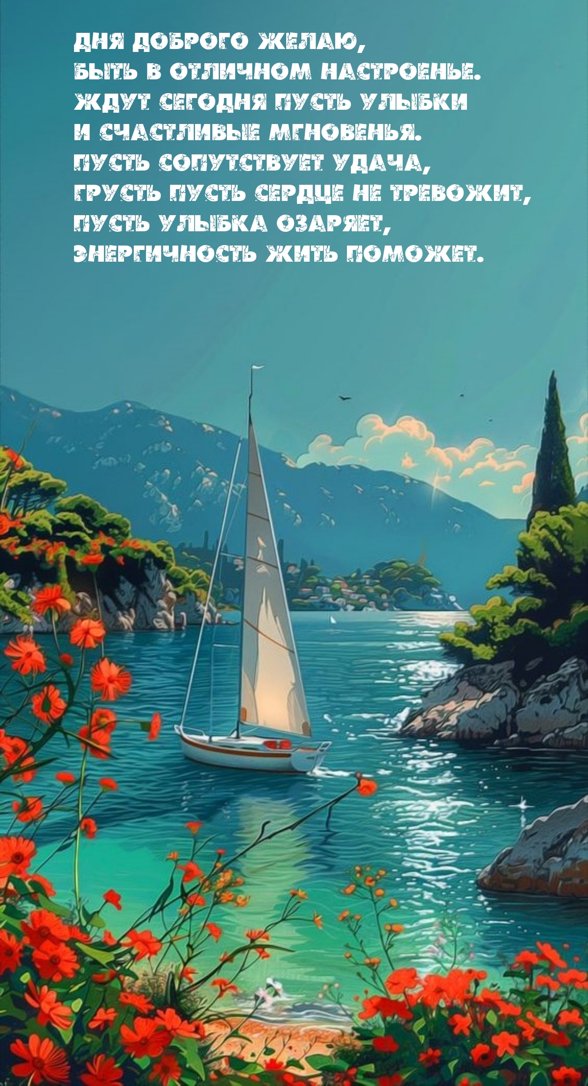 Дня доброго желаю, быть в отличном настроенье.