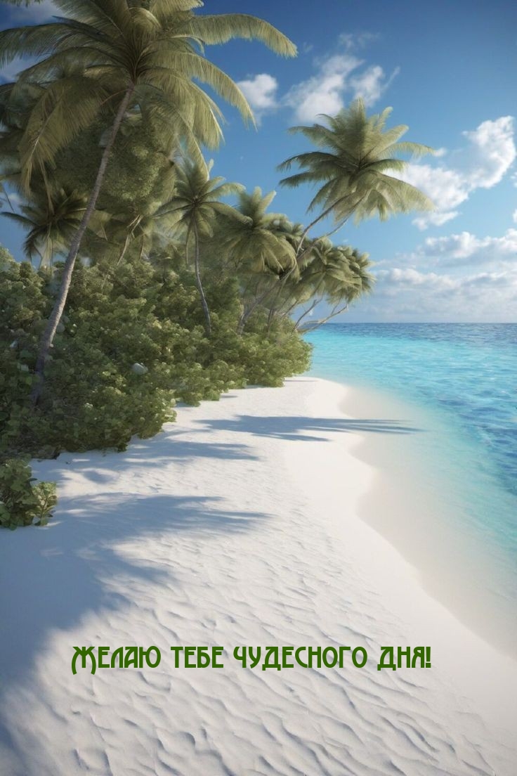 Желаю тебе чудесного дня!