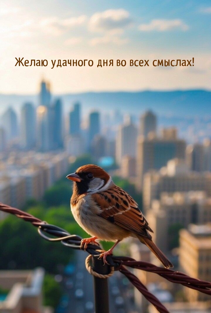 Желаю удачного дня во всех смыслах!