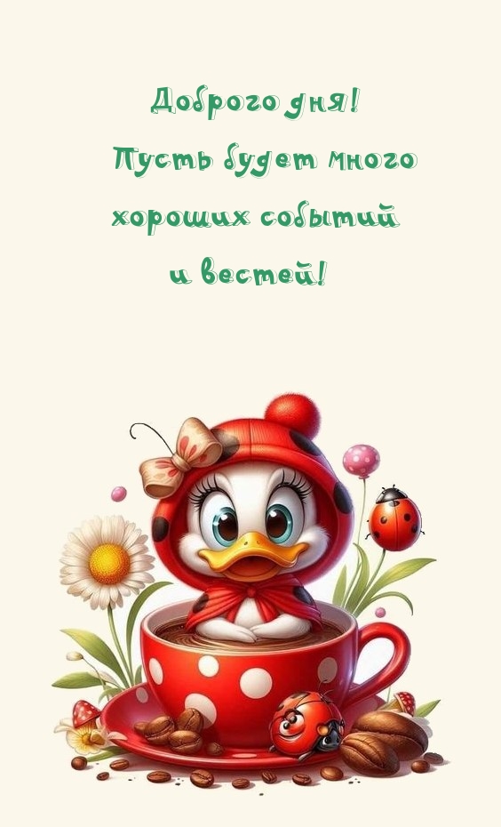 Доброго дня! Пусть будет много  хороших событий и вестей!