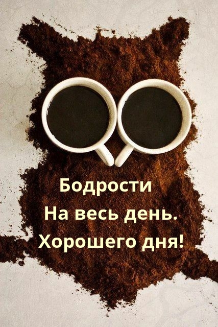 Бодрости на весь день. Хорошего дня!