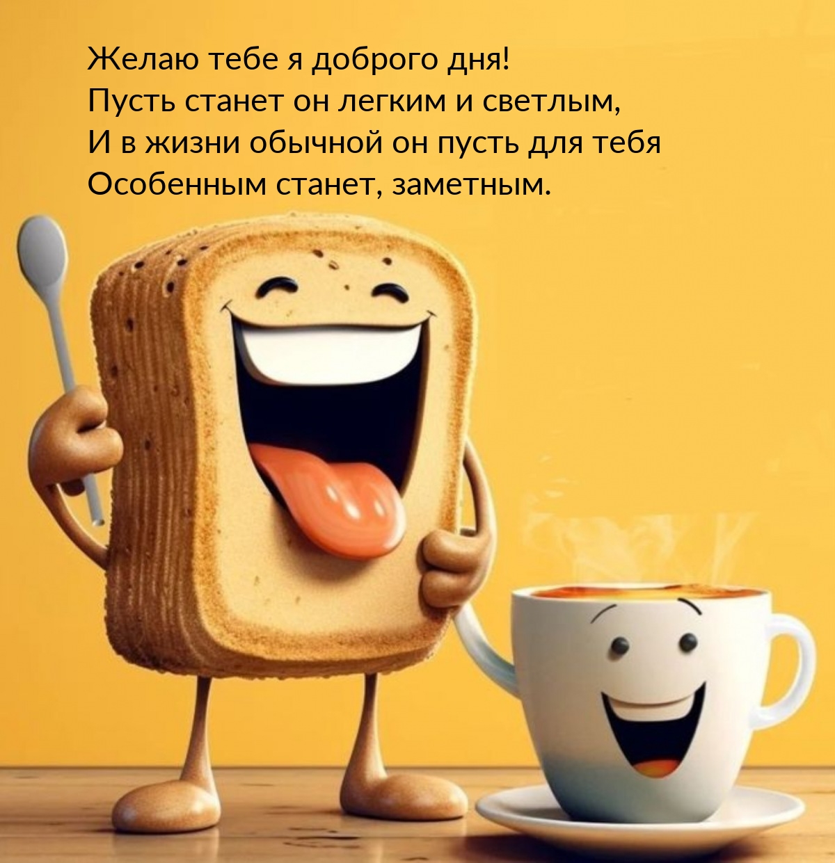 Желаю тебе я доброго дня! Пусть станет он легким и светлым