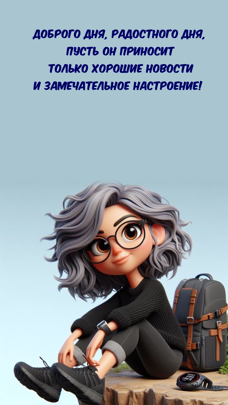 Радостного дня, пусть он приносит только хорошие новости 