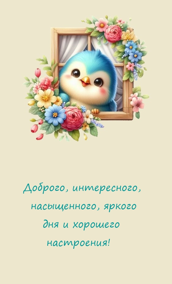 Доброго, интересного, яркого дня и хорошего настроения!