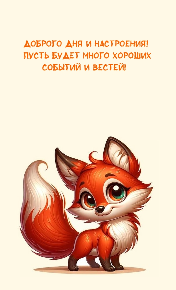Доброго дня и настроения! Пусть будет много хороших событий