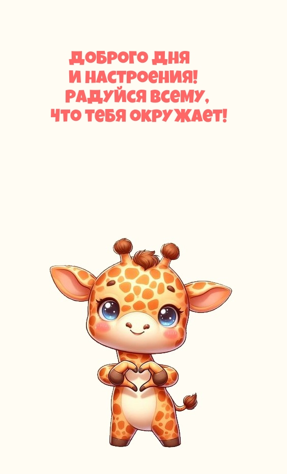 Доброго дня и настроения! Радуйся всему, что тебя окружает!