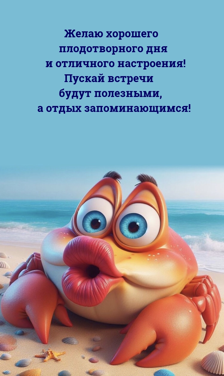 Желаю хорошего плодотворного дня и отличного настроения! 