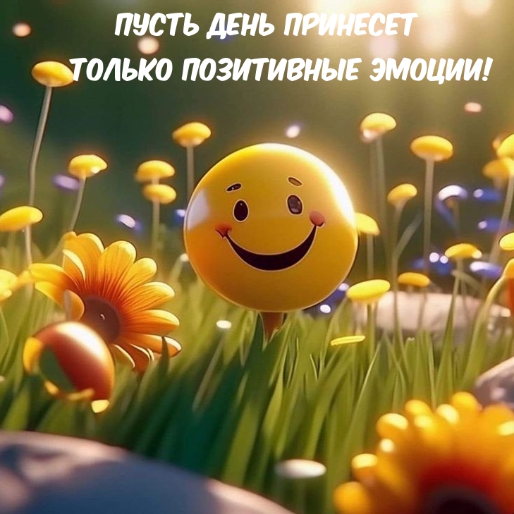 Пусть день принесет только позитивные эмоции!