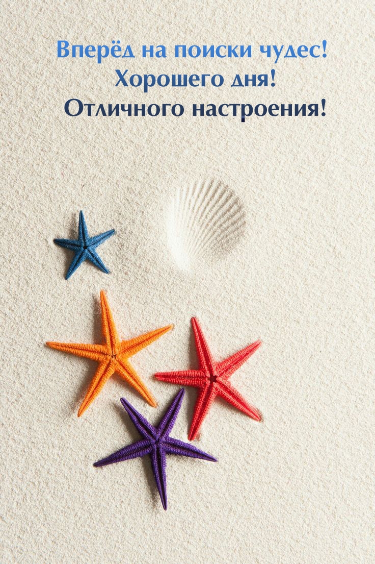 Вперёд на поиски чудес! Хорошего дня! Отличного настроения!
