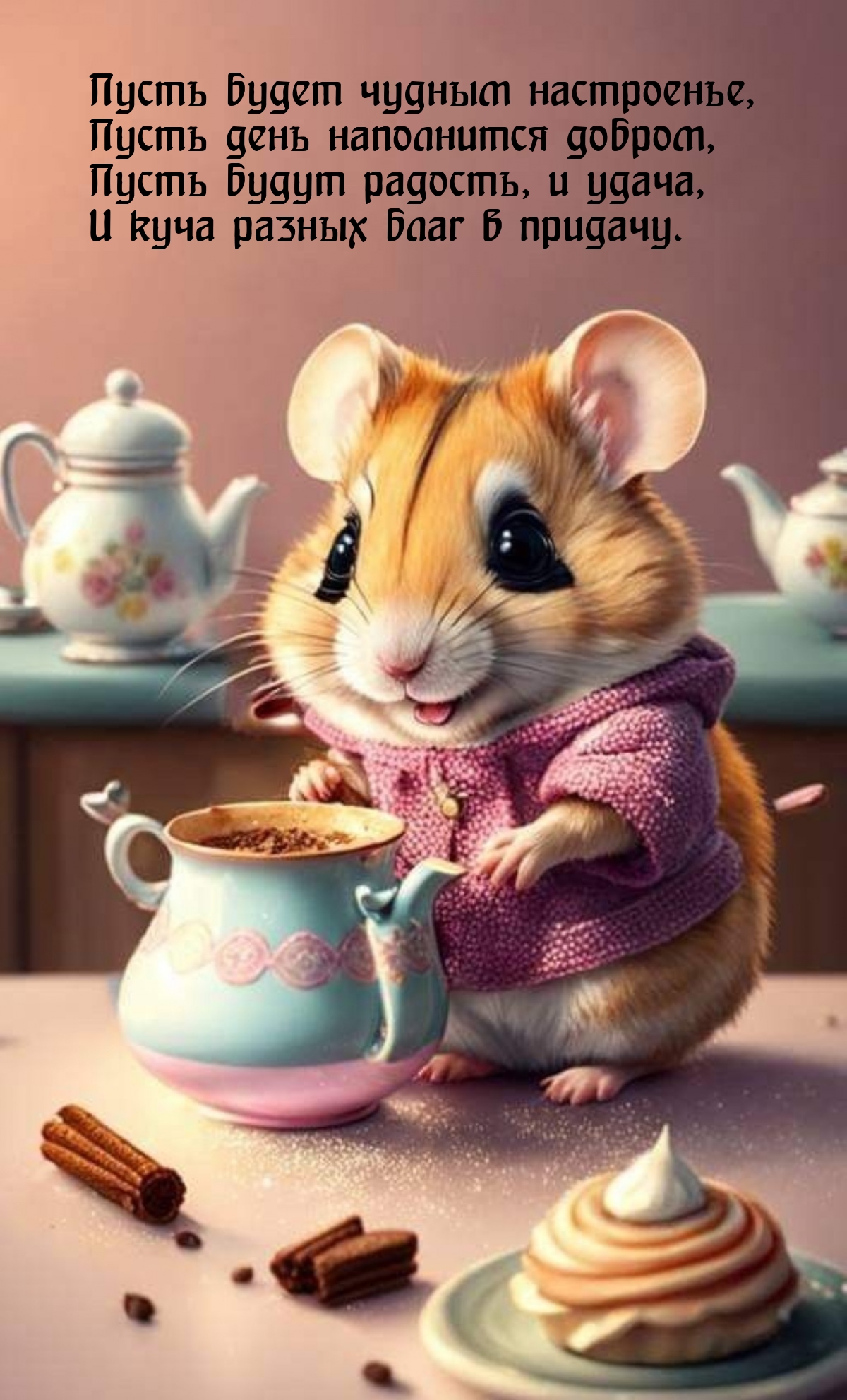 Пусть будет чудным настроенье, пусть день наполнится добром