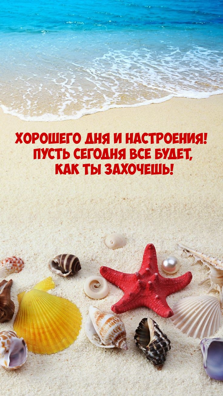 Хорошего дня и настроения! Пусть сегодня все будет, как ты захочешь!