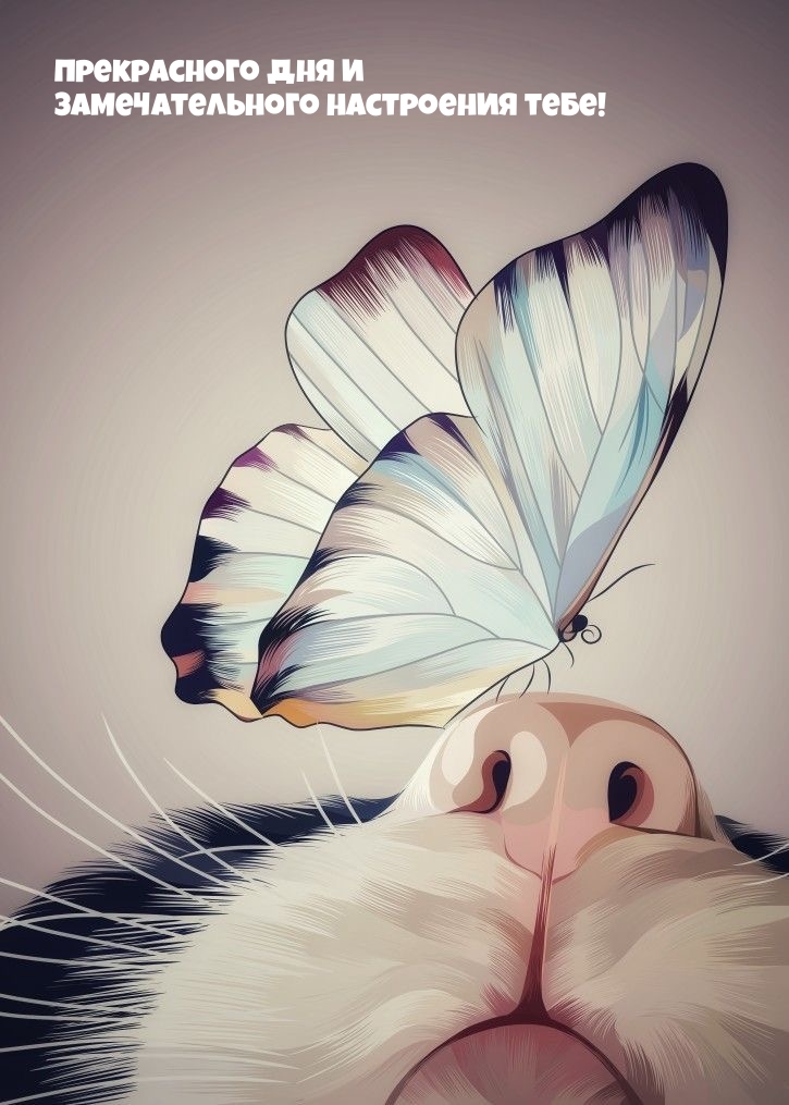 Прекрасного дня и замечательного настроения тебе!