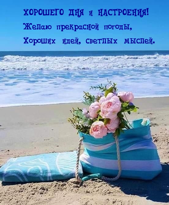 Хорошего дня и настроения! Желаю прекрасной погоды