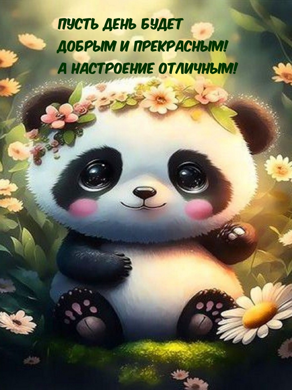 Пусть день будет добрым и прекрасным! А настроение отличным!