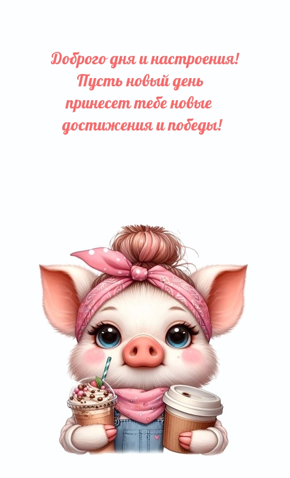 Пусть новый день принесет тебе новые достижения и победы!