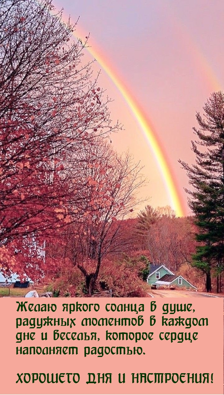Желаю яркого солнца в душе Хорошего дня и настроения!
