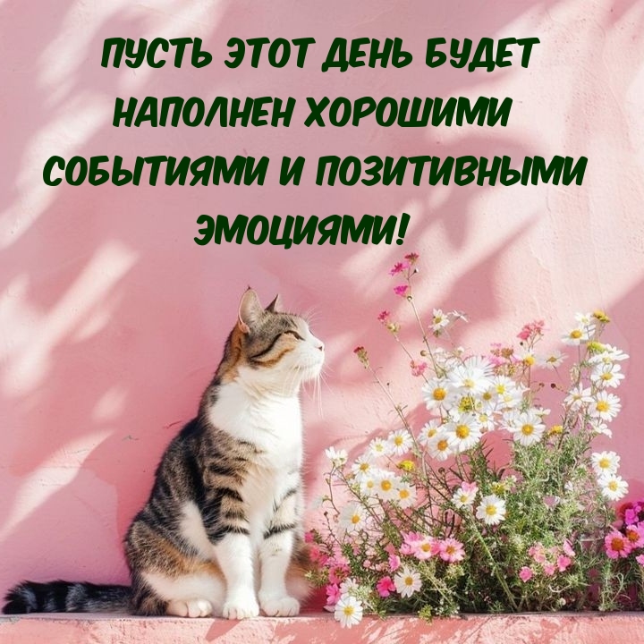 Пусть этот день будет наполнен хорошими событиями 