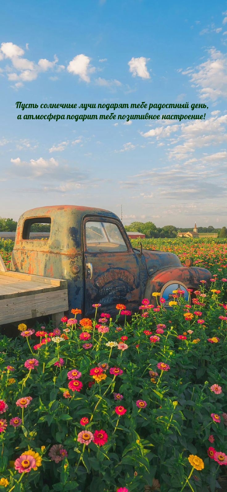 Пусть солнечные лучи подарят тебе радостный день