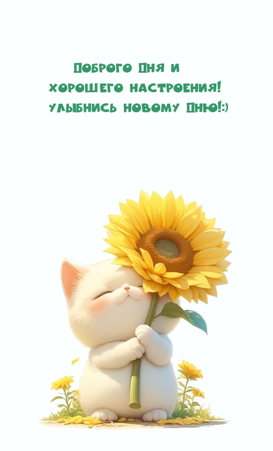 Доброго дня и хорошего настроения! Улыбнись новому дню!:)