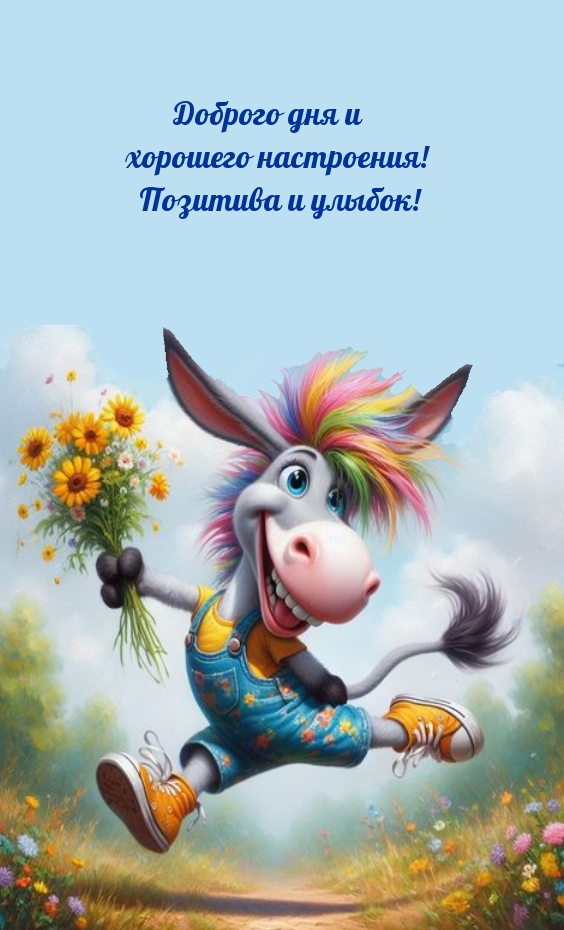 Доброго дня и хорошего настроения! Позитива и улыбок!