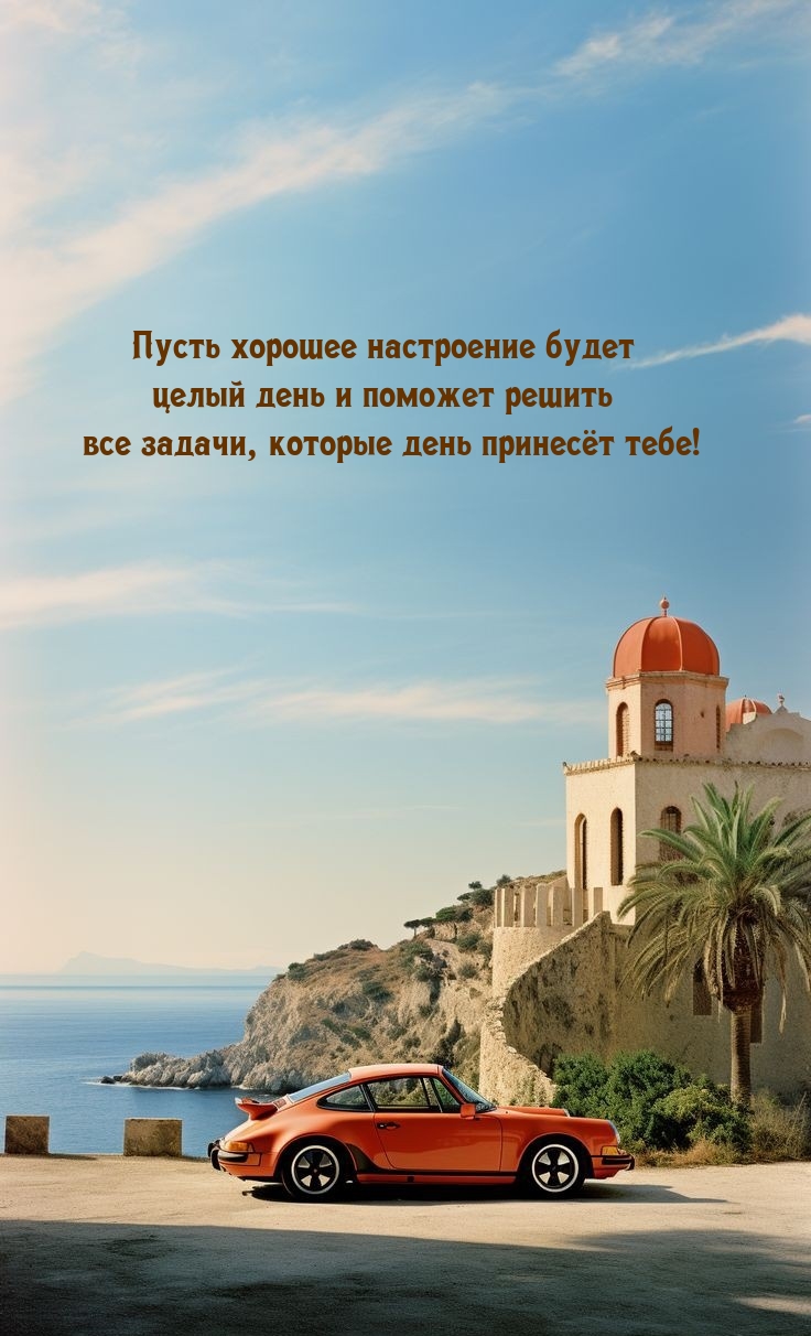 Пусть хорошее настроение будет целый день 