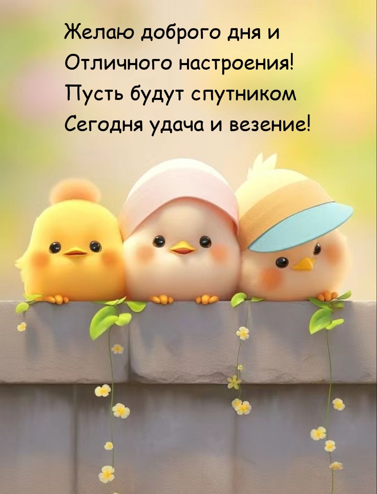Желаю доброго дня и отличного настроения!