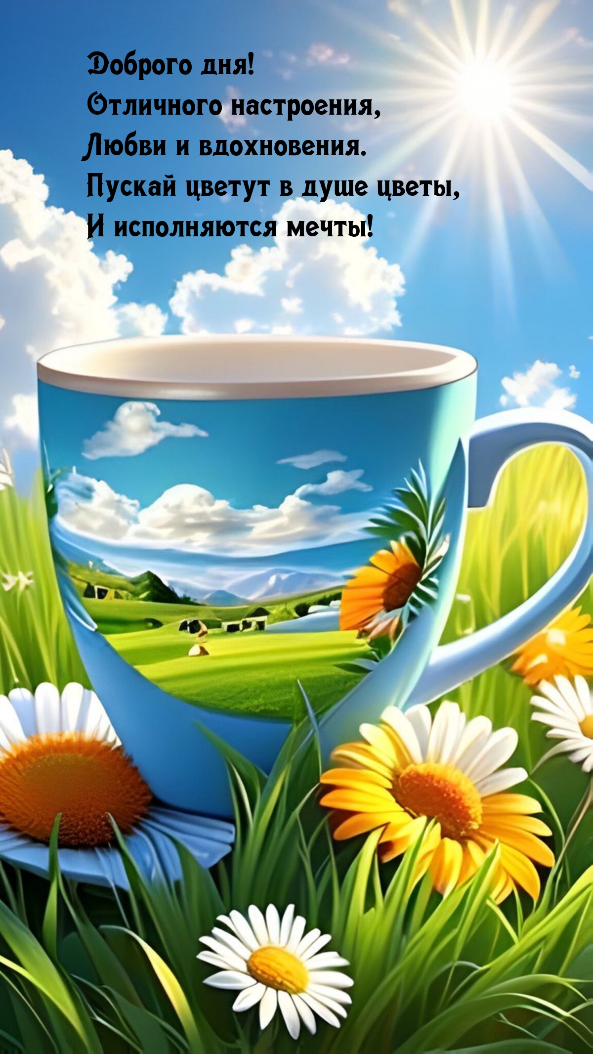 Доброго дня! Отличного настроения, любви и вдохновения.