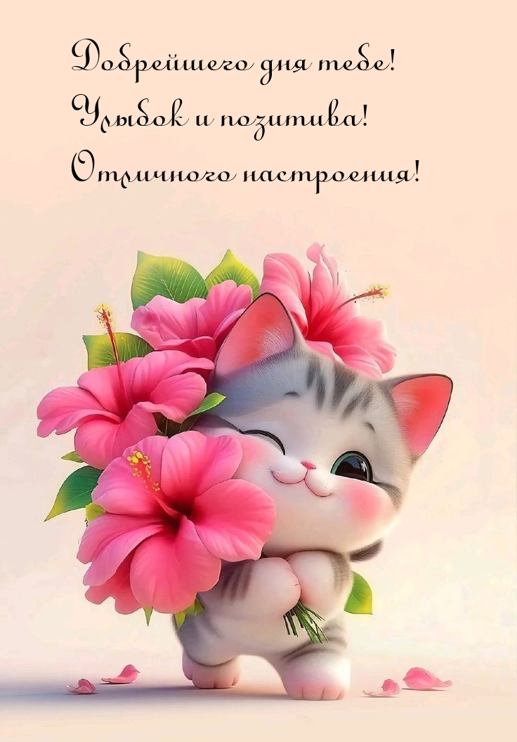 Добрейшего дня тебе! Улыбок и позитива! Отличного настроения!