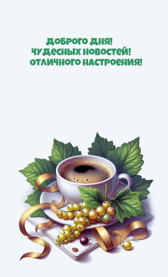 Доброго дня! Чудесных новостей! Отличного настроения!