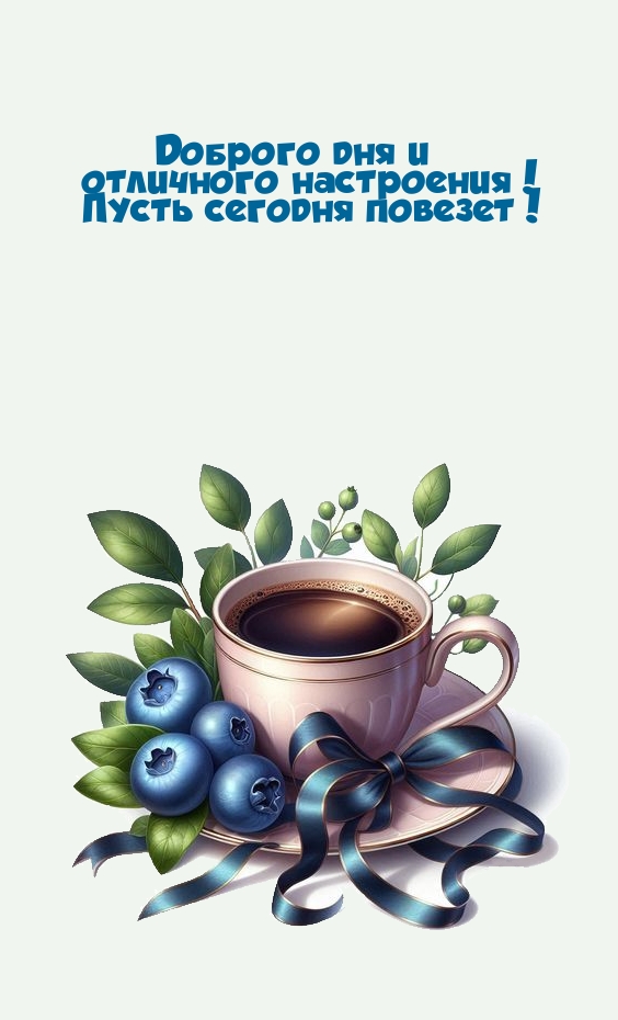 Доброго дня и отличного настроения! Пусть сегодня повезет!