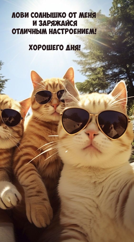 Лови солнышко от меня и заряжайся отличным настроением!