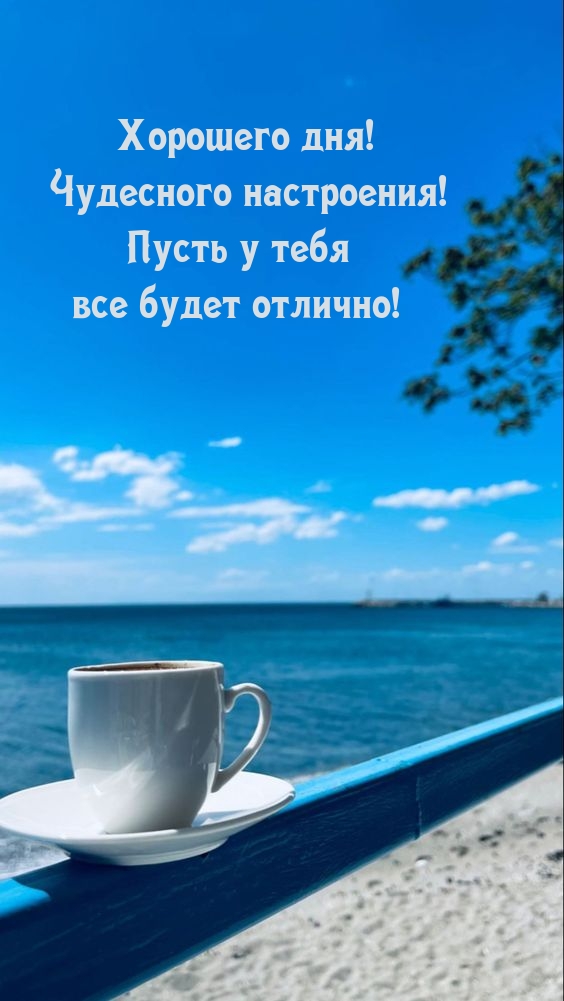 Хорошего дня! Чудесного настроения! Пусть у тебя все будет отлично!